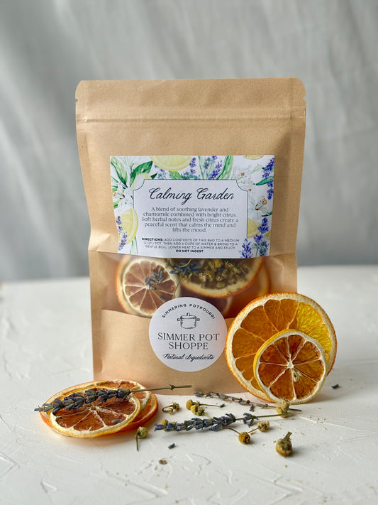 Calming Garden, Citrus and Lavender Simmer Pot