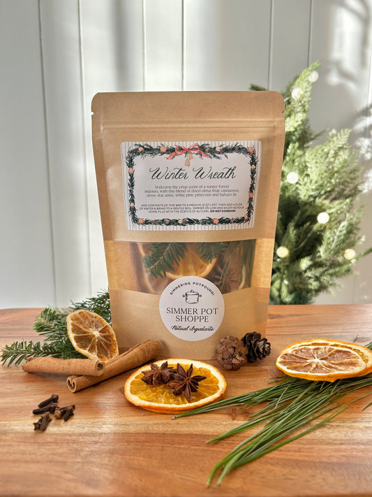 Winter Wreath  - Simmer Pot Bag